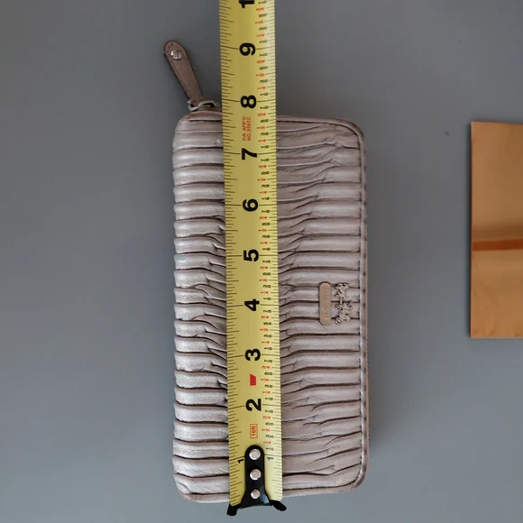 Coach Metallic Gray Women's Wallet - Picture 4 of 11